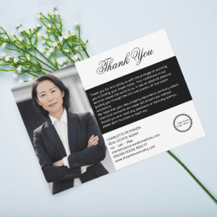 Realtor Real Estate  Thank You Card