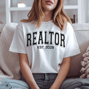 Realtor Shirt, Personalised Real Estate Agent Gift T-Shirt