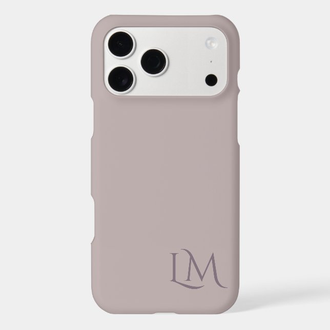 Realtor Taupe Monogram Minimalist (Back)