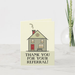 Realtor Thank You Blank Referral Appreciation Card