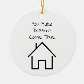 Realtor Thank You Gift Personalised Ceramic Ornament
