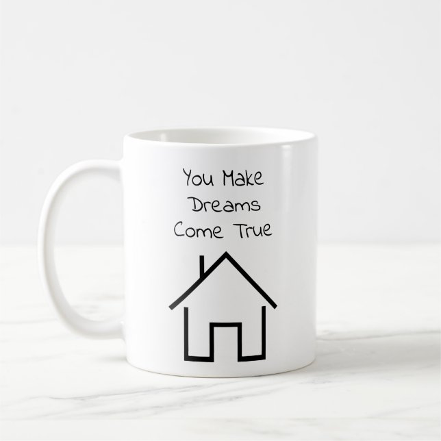 Realtor Thank You Gift Personalised Coffee Mug (Left)