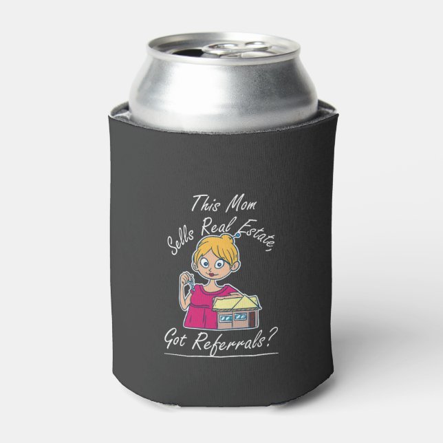 Realtor - This Mum Sells Real Estate Can Cooler (Can Front)