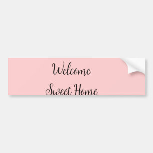 Realtor welcome home housewarming add your name te bumper sticker