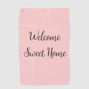 Realtor welcome home housewarming add your name te golf towel
