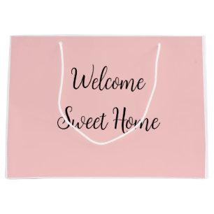 Realtor welcome home housewarming add your name te large gift bag