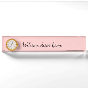 Realtor welcome home housewarming add your name te nameplate