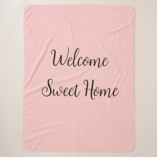 Realtor welcome home housewarming add your name te sherpa blanket