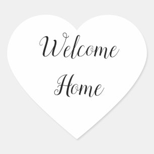 Realtor welcome home housewarming heart sticker