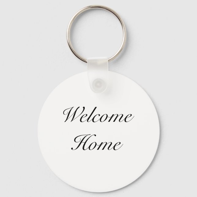 Realtor welcome home housewarming  key ring (Front)