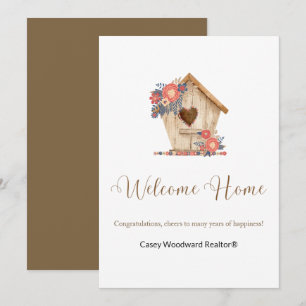 Realtor Welcome Home Personalised Card