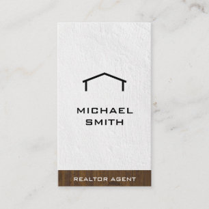 Realtor Wood Trim Business Card