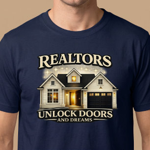 Realtors Unlock Doors And Dreams T-Shirt