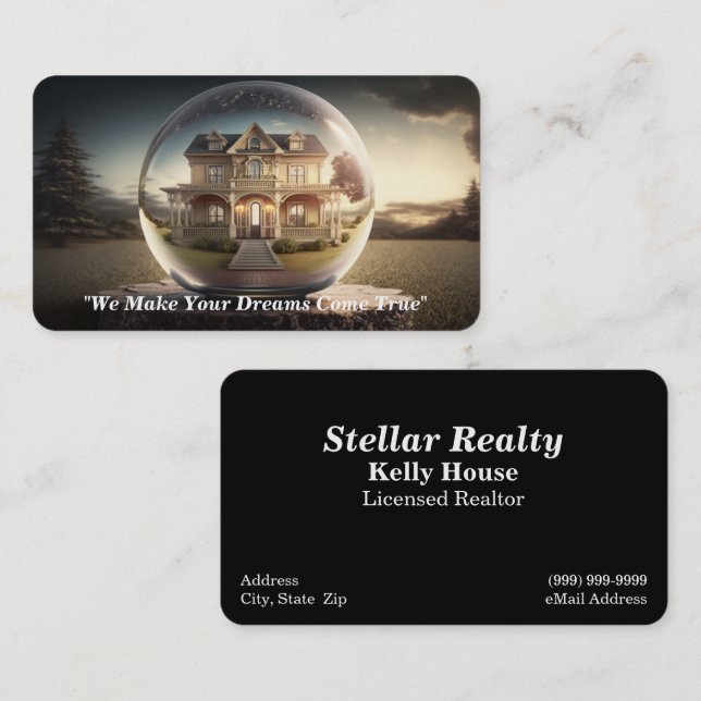 Realty / Realtor / Real Estate Business Card (Front/Back)