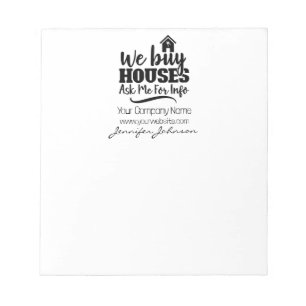 Realty We Buy Houses Real Estate Notepad