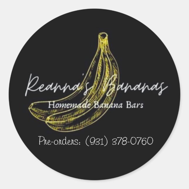 Reanna's Bananas Stickers (Front)