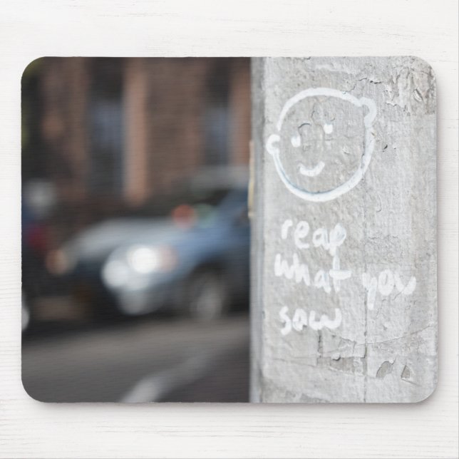 Reap What You Sow New York City Graffiti Photo NYC Mouse Pad (Front)