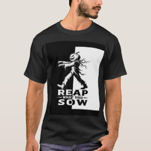 Reap What You Sow Pumpkin Halloween T-Shirt
