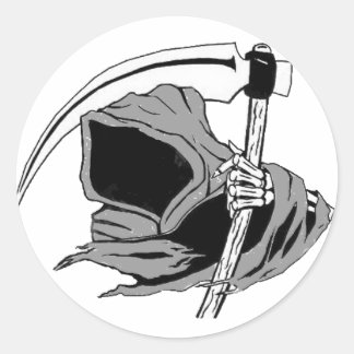 reaper classic round sticker