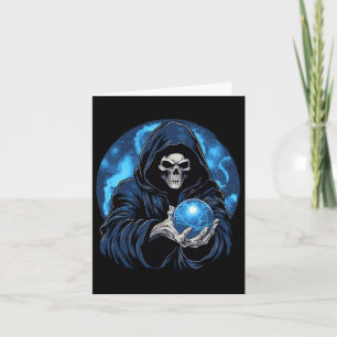 Reaper Death Skeleton Halloween  Card