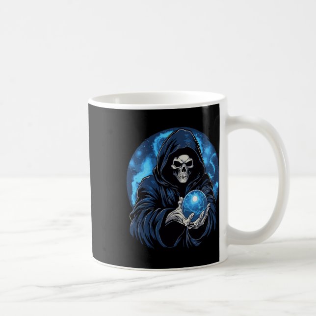 Reaper Death Skeleton Halloween  Coffee Mug (Right)
