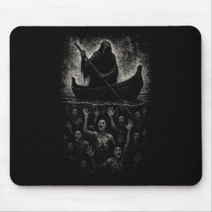 Reaper Horror Goth Charon Hades Underworld Mytholo Mouse Pad