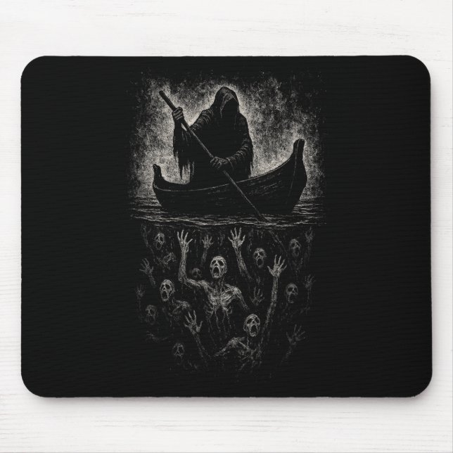 Reaper Horror Goth Charon Hades Underworld Mytholo Mouse Pad (Front)