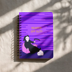 Reaper Off Duty Cute Grim Reaper Halloween Planner