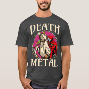 Reaper Rock Satan Unicorn Festivals Death Metal 1 T-Shirt