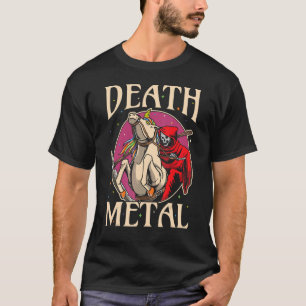 Reaper Rock Satan Unicorn For Concerts Festivals D T-Shirt