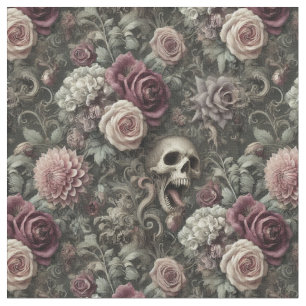 Reaping in the Roses – Gothic Classic Tile Fabric