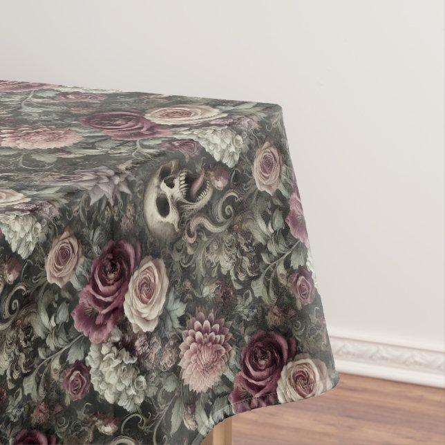 Reaping in the Roses – Gothic Medium Print Tablecloth (In Situ)