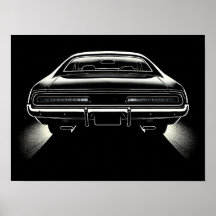 Rear Light Silence – Voidform Silhouette Car Art