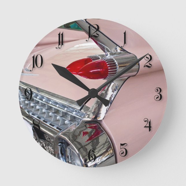 Rear of Cadillac Sedan de Ville Round Clock (Front)