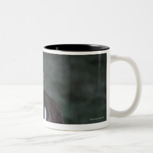 Rear view of a deer , New Zealand Two-Tone Coffee Mug