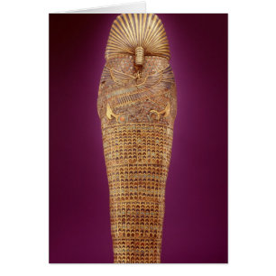 Rear view of one of the canopic coffins