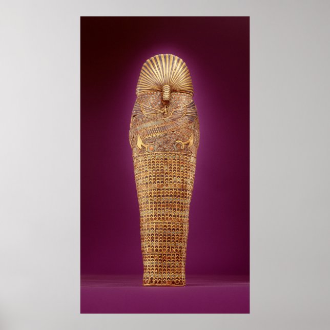 Rear view of one of the canopic coffins poster (Front)