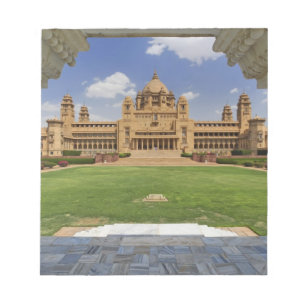 Rear view of Umaid Bhawan Palace hotel, Jodjpur, Notepad