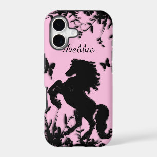 Rearing Black Stallion / Horse Personalised