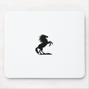 Rearing Black Stallion.png Mouse Pad