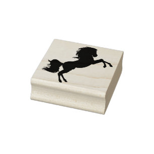 rearing horse art stamp
