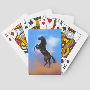 Rearing Horse Playing Cards