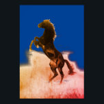 Rearing Horse Pop Art Poster<br><div class="desc">Wild Horses Digital Artworks,  Paintings,  Pictures and Images</div>