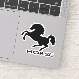Rearing horse silhouette