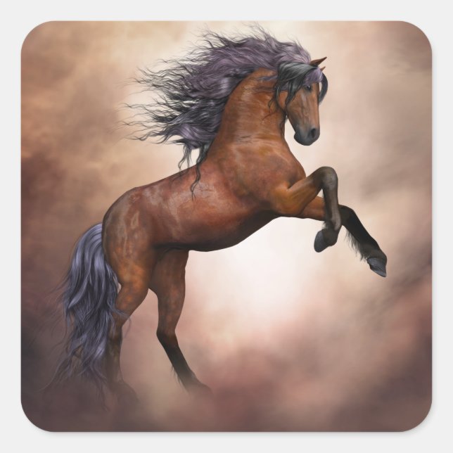 rearing horse stickers (Front)