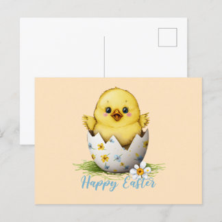 Reason Easter Eggs Chicken Happy Eclosion Postcard
