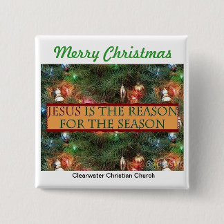 Reason For The Season 15 Cm Square Badge