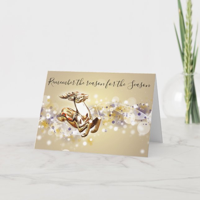 Reason for The Season Christian Christmas Card (Front)