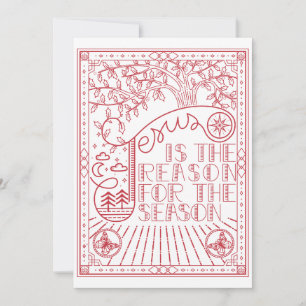 Reason for the Season Festive Christmas Invitation