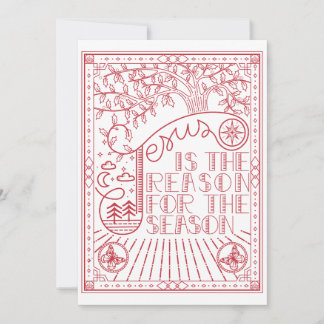 Reason for the Season Festive Christmas Invitation